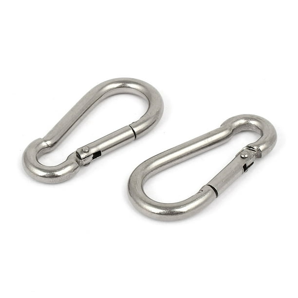 Camping Indoor Outdoor Euipment 6 Packs M6 1/4 Quick Links Chain Connector Sail Stainless Steel D Shape Locking Carabiner for Hammock Swing Pet Boating 